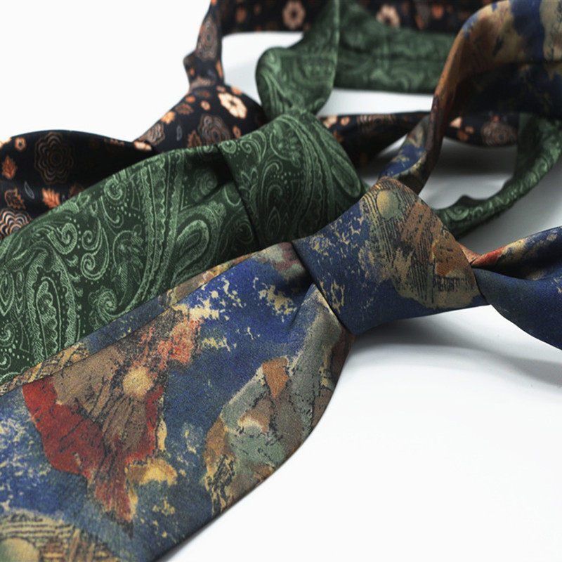 复古油画系列男女休闲上班结婚领带腰果花墨绿色印花撞色波点意式,服饰配件/皮带/帽子/围巾,领带,淘宝优惠券,粉丝福利购,淘宝优惠卷