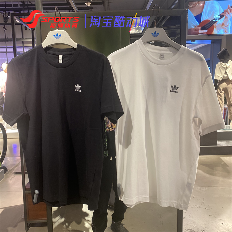 阿迪达斯短袖男女三叶草LOGO经典圆领T恤 GN3415 GN3453 GN3497 运动服/休闲服装 运动T恤 原图主图