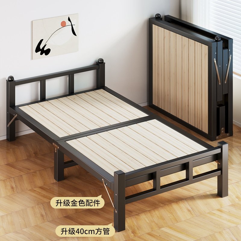 晏成加厚40方加粗实木床板折叠床
