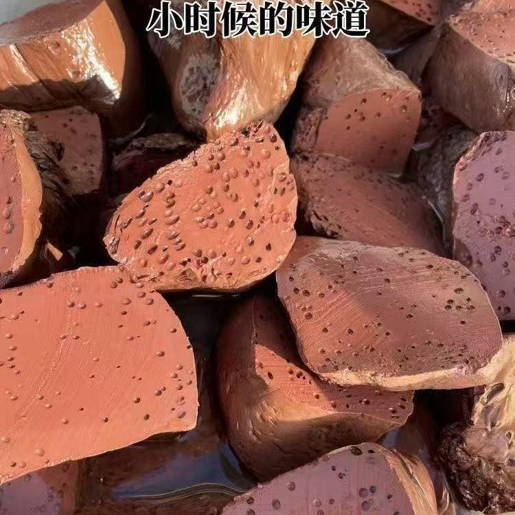 自制正宗猪血蜂窝状新鲜血豆腐火锅酒店食材血块毛血旺