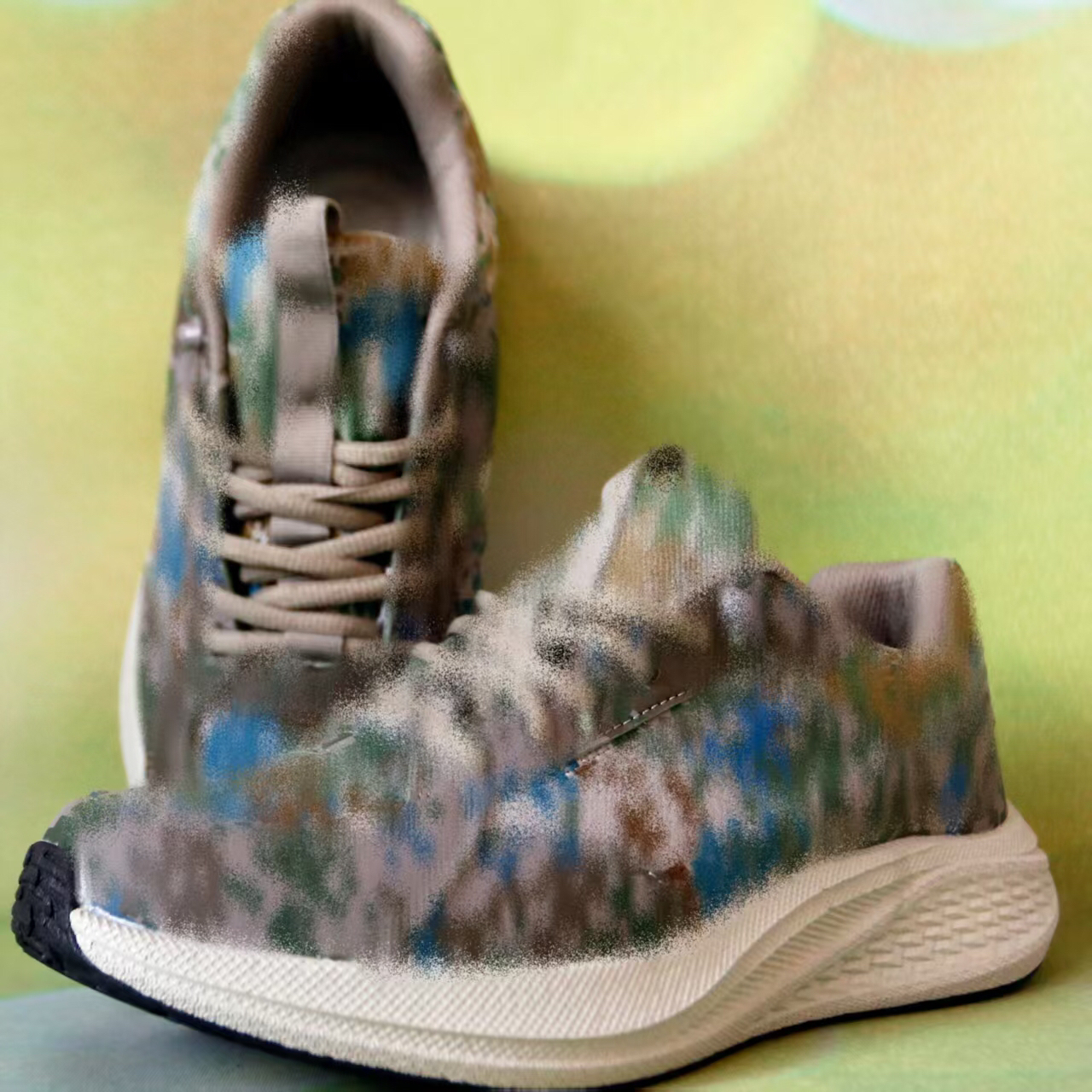 碳板超轻跑鞋迷彩魔改训练跑步减震体能作训考核胶鞋运动鞋夏季男