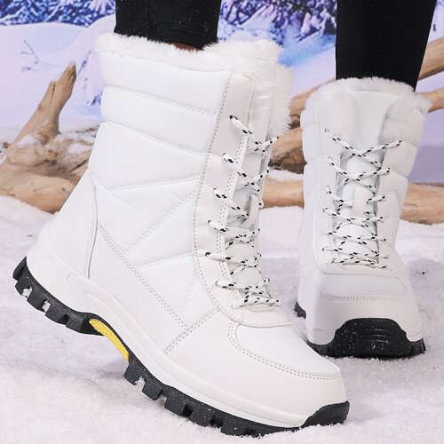东北女加绒保暖防滑高帮雪地靴