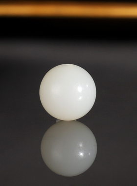 天然新疆和田白玉散珠10mm 58号 猪油膏羊脂白玉配饰单珠油润配珠