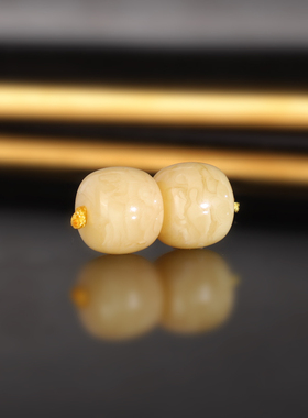 天然俄料蜜蜡老型珠散珠10x8.9mm 2059号 蜜蜡配珠隔珠 一物一图