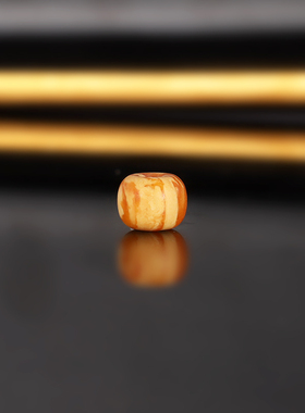 天然老蜡老型珠散珠 直径8x6.2mm LL42 云端古董老蜜蜡配珠隔珠