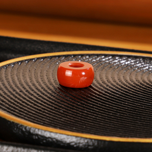 天然南红散珠GPD4 直径11.5mm川料高货隔珠柿子配珠单珠顶珠大孔