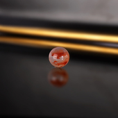 川料南红散珠B103直径10.8mm冰飘南红单珠飘花高冰荔枝栋配珠圆珠