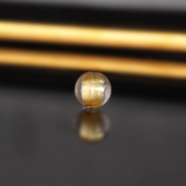 1691号 天然水晶巴西发晶散珠 7.8mm 钛晶隔珠精工配珠单珠