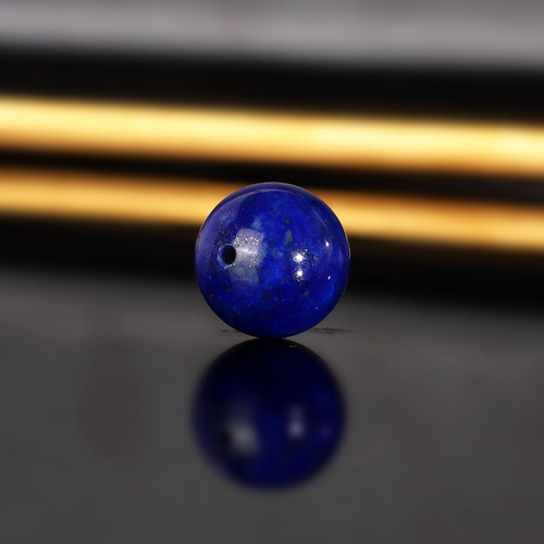 天然阿富汗青金石散珠 12.3mm 1400号 帝王蓝青金配珠隔珠