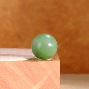 天然俄料碧玉猫眼圆珠11.8mm 哑光散珠 高货猫眼灵动阳绿配珠单珠