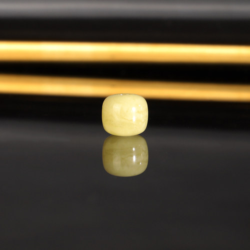 天然俄料蜜蜡老型珠散珠 8.8x7.8mm 3301号 大孔珠 蜜蜡隔珠配珠