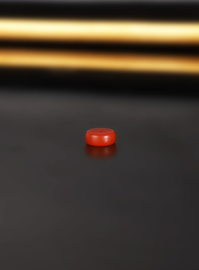 天然保山南红散珠隔珠 871号 直径6x2.3mm 毕业级单珠配珠散珠