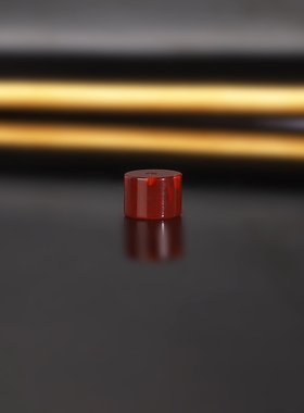 天然原矿牛血红南红隔珠散珠 直径8.1x5.8mm 557号 精工桶珠配珠