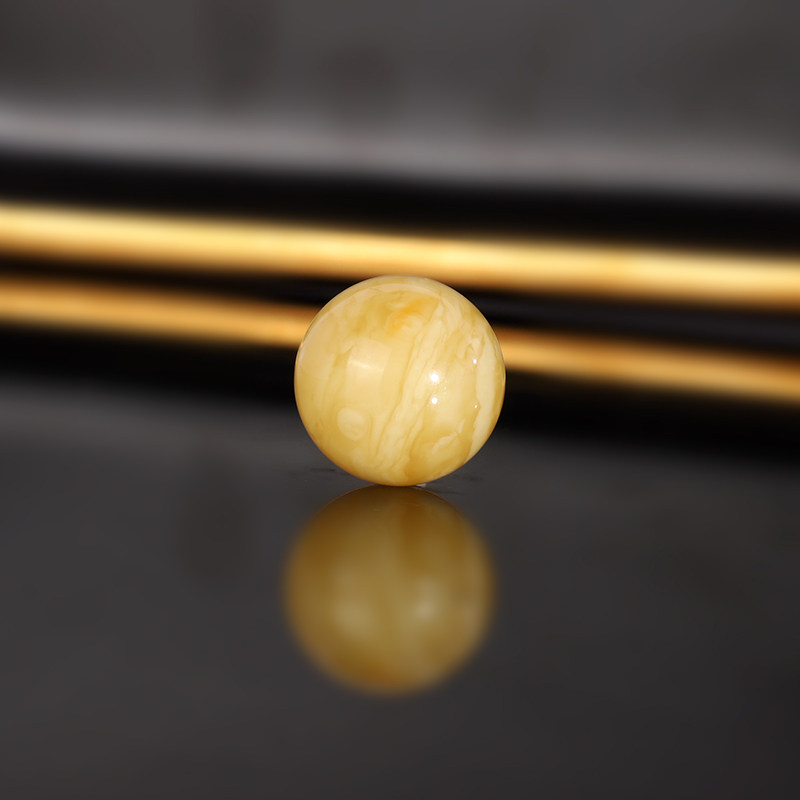 原矿天然俄料蜜蜡散珠 16.5mm WK16-08号 满蜡满密大单珠配珠圆珠