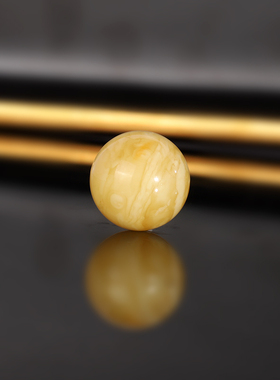原矿天然俄料蜜蜡散珠 16.5mm WK16-08号 满蜡满密大单珠配珠圆珠