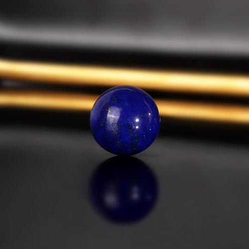 天然阿富汗青金石散珠 14.4mm 1349号  帝王蓝青金配珠隔珠隔珠