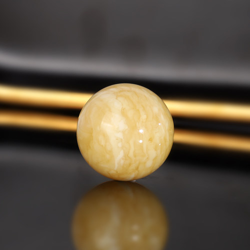 原矿天然俄料蜜蜡散珠 23.5mm L03号 满蜡满密大单珠配珠圆珠