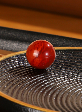 原矿天然川料瓦西南红散珠11.7mmCD26火焰红配珠满肉单颗配饰