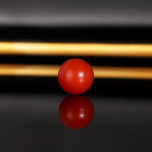 毕业级保山南红单珠BY4 直径10.3mm 满色满肉细腻杨柳料散珠配珠