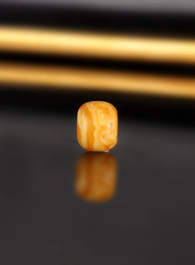 天然云端老蜡老型珠LL103号 直径8.5x6.7mm 俄料古董蜡配珠散珠