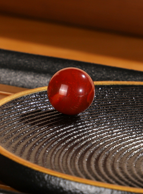 原矿天然川料瓦西南红散珠12.4mmCD27牛血红红配珠满肉单颗配饰