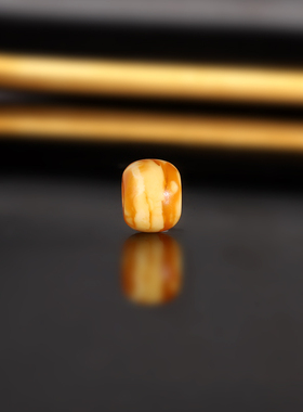 天然老蜜蜡老型散珠8.3x6.5mm 1848号 云端古董老蜡配珠散珠