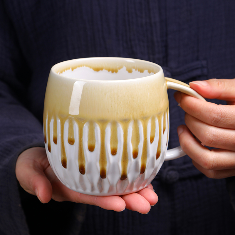 600ml大容量马克杯水杯