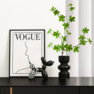 高档软装入户进门玄关装饰摆件走廊过道鞋柜绿植工艺品现代高级感