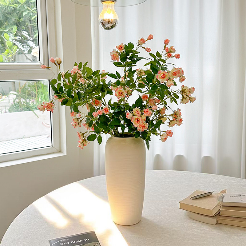 创意陶瓷花瓶仿真插花客厅玄关电视柜装饰品高级感轻奢风桌面摆件,家居饰品,花瓶,淘宝优惠券,粉丝福利购,淘宝优惠卷