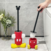卡通可爱米奇马桶刷家用无死角卫生间清洁刷子带底座洗厕所神器