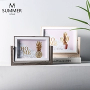 Đất nước Bắc Âu sáng tạo gương hai mặt 6 inch 7 inch Khung ảnh 8 inch đơn giản đặt bàn trang trí trang trí máy tính để bàn - Trang trí nội thất