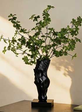 新中式抽象饮水马头花瓶摆件客厅装饰品个性创意艺术摆设桌面装饰