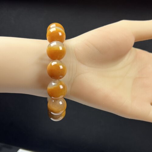 瑞皇翠 天然玉石精品珠宝云南黄龙玉佛珠16+mm手串手饰手链送礼