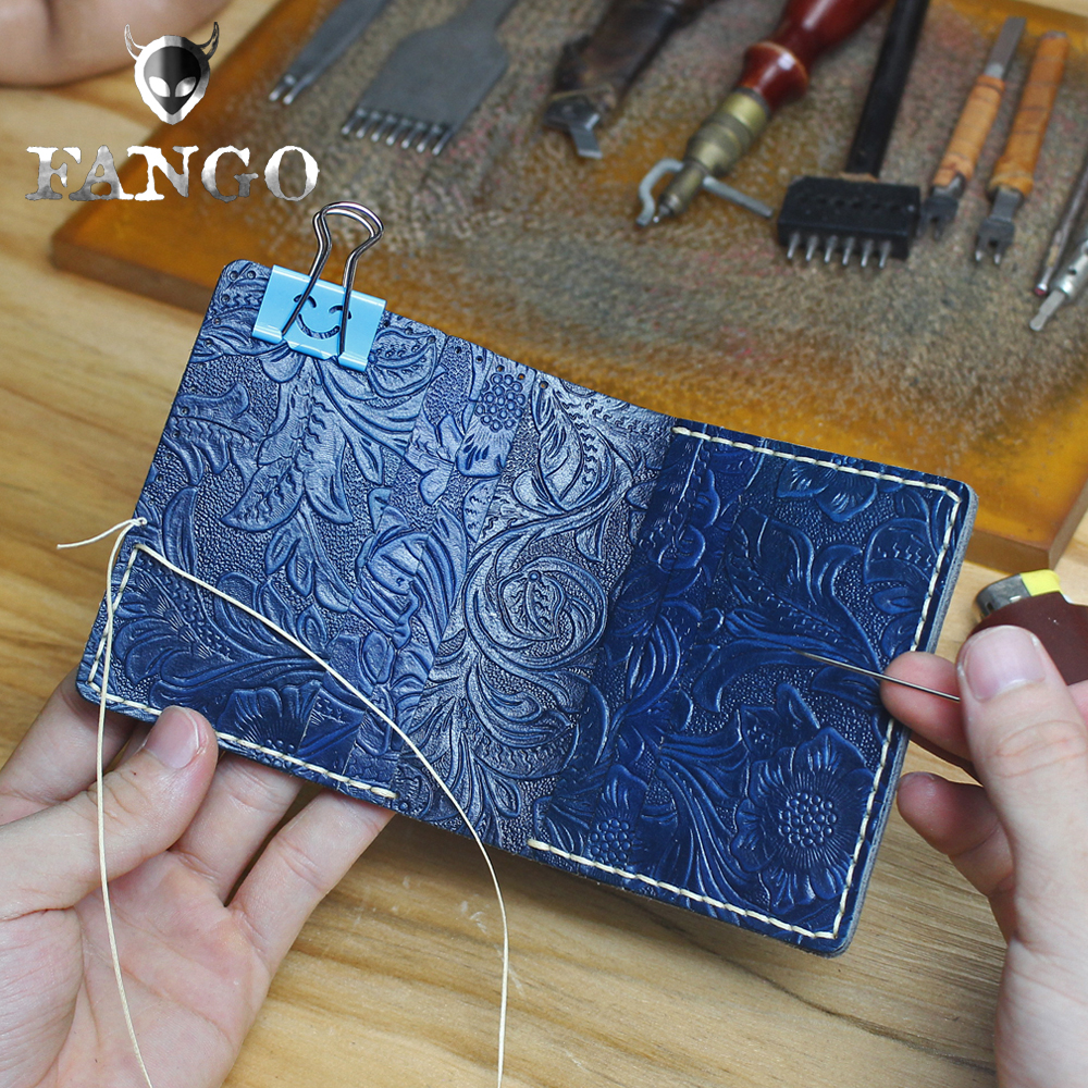 原创diy材料亲手制作刻字钱包