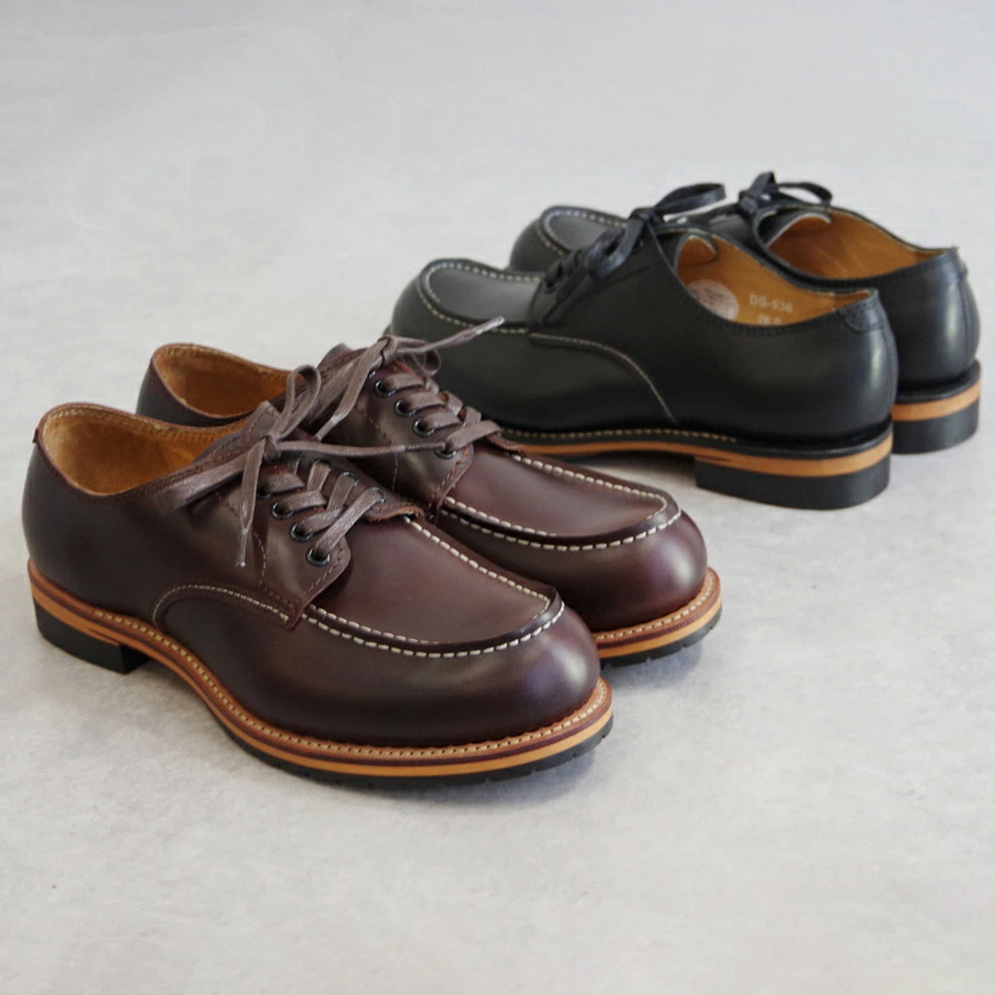 固特异手工皮鞋低帮工装马丁靴