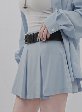 STYLE YINZ 首尔学妹清冷氧气半身裙女2026春夏显瘦小个子百褶裙