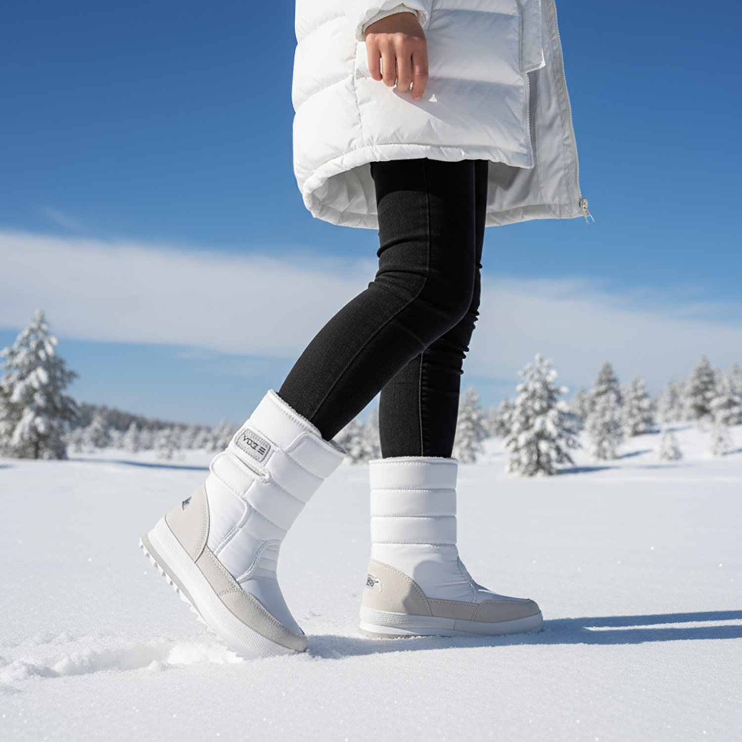 冬季加厚保暖厚底雪地靴棉鞋
