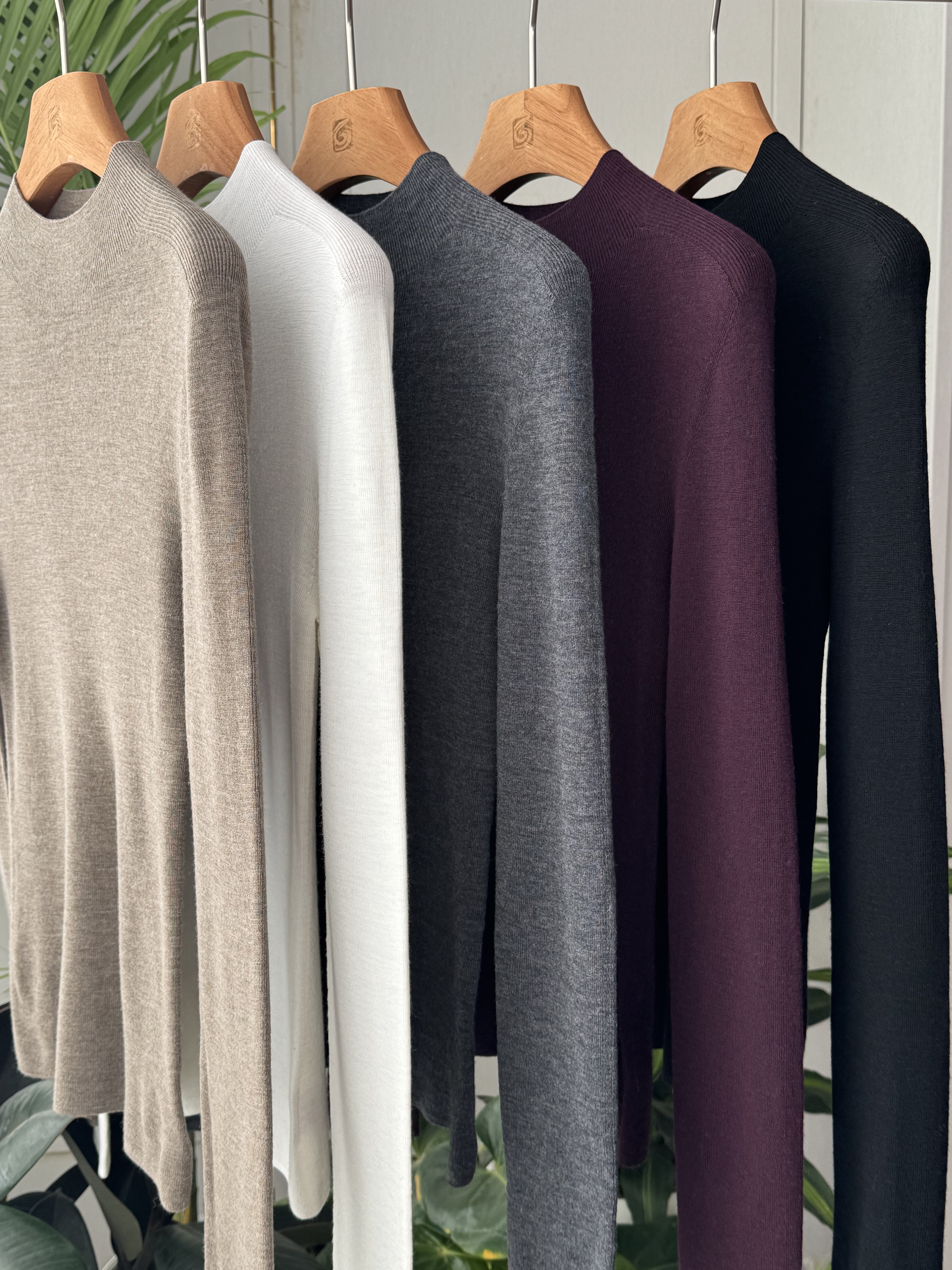 100%进口超细澳毛  扬子纱精纺无缝一体半高领针织打底衫