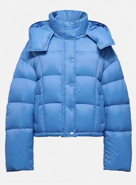 26新款 短款鹅绒服连帽泡芙蓬松保暖羽绒服外套Y107A