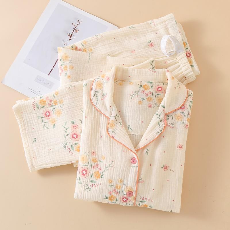 月子服大码哺乳纯棉可调节睡衣