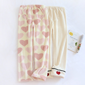 长裤 孕妇睡裤 产妇保暖束脚春秋托腹裤 家居裤 春秋款 可调节加绒春季