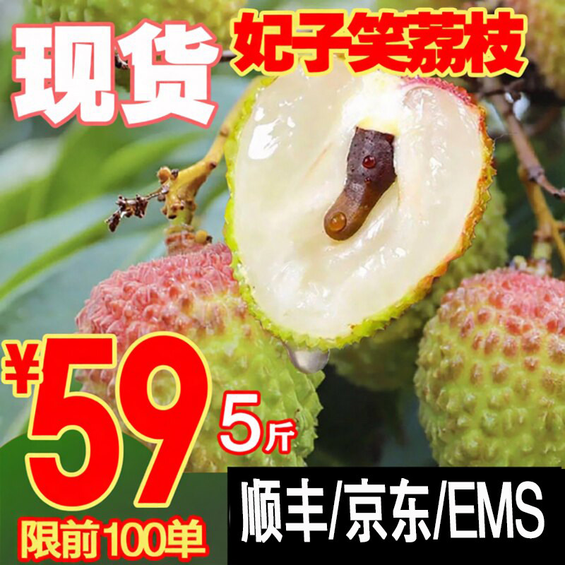 2026新鲜合江妃子笑荔枝带绿鲜采桂花味现摘老树四川泸州特产
