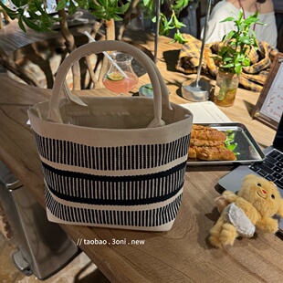 被同事围观！我的便当包也太好看了吧！日系小号外出托特包妈咪包