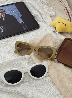 韩系甜姜黄遮阳拍照好看太阳镜