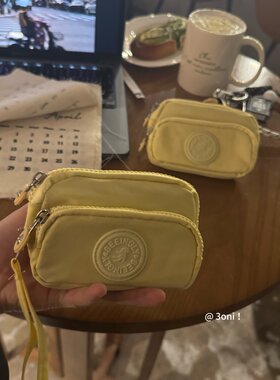 “袋鼠宝宝” 日系尼龙通勤零钱包身份证交通卡口红耳机小手拿包