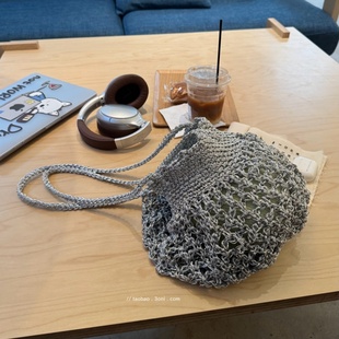 “小银铃” 高级小众手钩编织包大女主风百搭腋下包手提单肩包