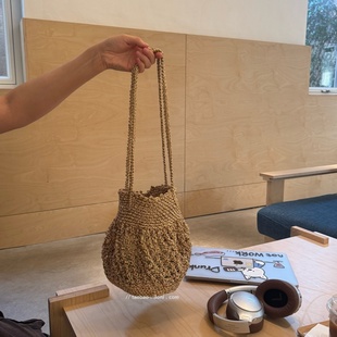 “小金豆” 高级小众手钩编织包大女主风百搭腋下包手提单肩包