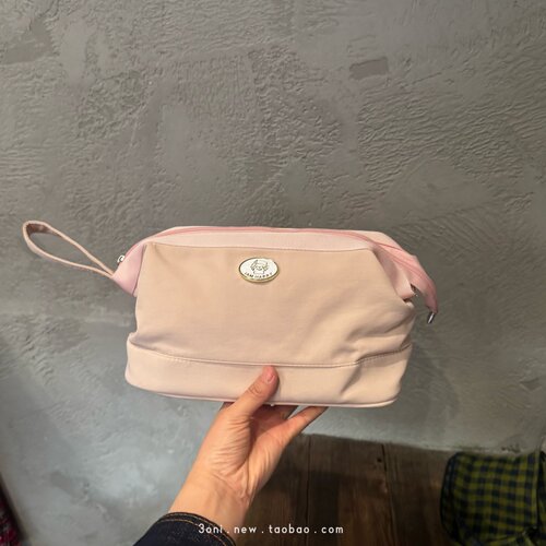 几日出门够用啦！韩版粉色大容量化妆包旅行出差护肤品洗漱包