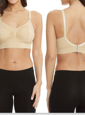 免手扶吸奶内衣孕妇胸罩免扶哺乳文胸孕妇吸奶器泵奶集乳免扶胸衣