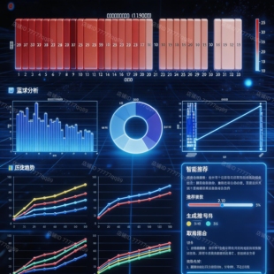 双色球黑科技 AI数据 智能机选号码 训练模型走势图表